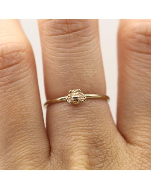 VicStoneNYC Fine Jewelry Metallic Happy Bee Ring
