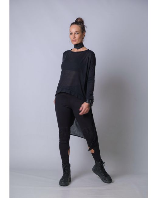 Yogi8Apparel Black The Nexus Fishtail Pullover