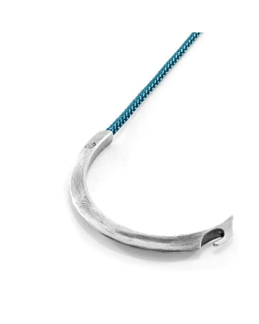 Anchor and Crew Blue Ocean Hove & Rope Bracelet for men