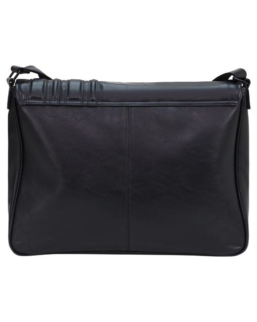 Storm Black Atlas Panelled Messenger for men