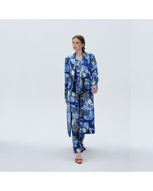 Elsava Blue Of Silence Longline Blazer