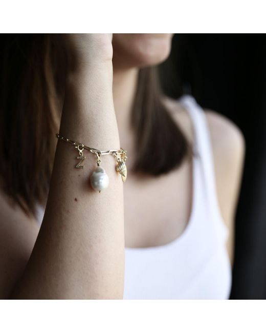 LINYA JEWELLERY Metallic Paperclip Chain Bracelet
