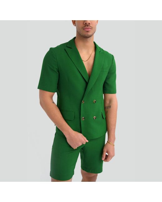 Maui X Lolita Green Gio Kelly Tailored Short Set for men