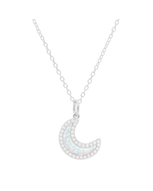 KAMARIA Blue Opal Moon Necklace