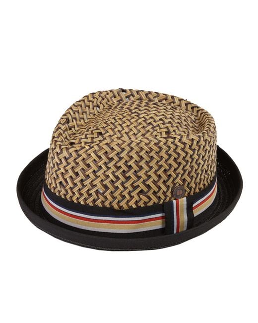 Dasmarca Hats Brown Dasmarca Max Summer Diamond Crown Lightweight Breathable Straw Porkpie Hat for men