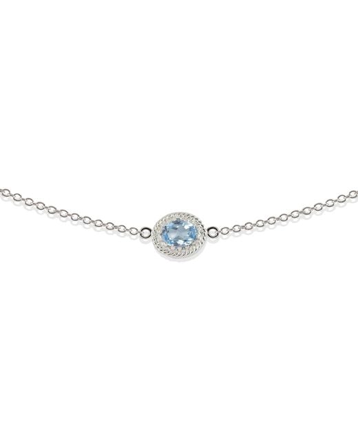 Vintouch Italy Blue Luccichio Sky Topaz Choker