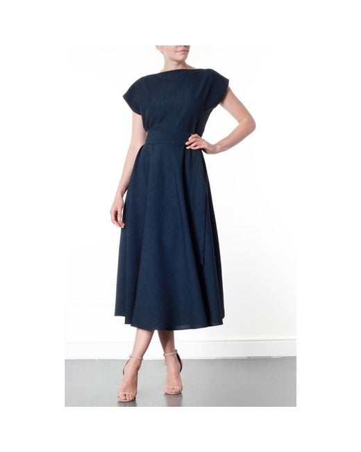 Meem Label Blue Stine Midi Dress