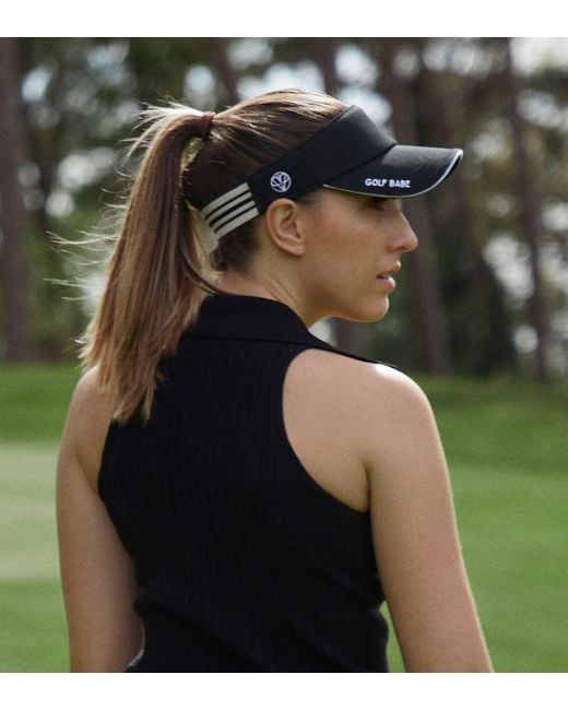 Victoria Paulsen Black Golf Babe Visor