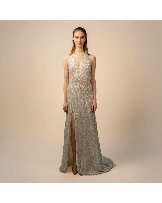 Anse Victorin Gray Diana Sequins Dress