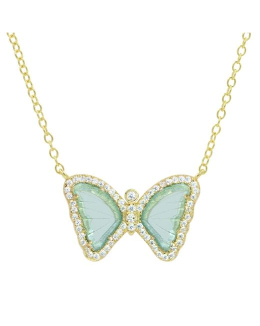 KAMARIA Blue Mini Butterfly Necklace