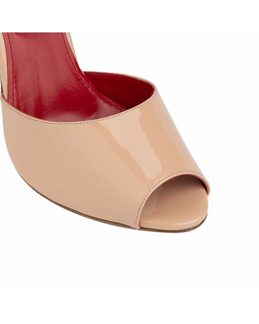 Rosamund Muir London Pink Neutrals Montavia Nude Patent Mules