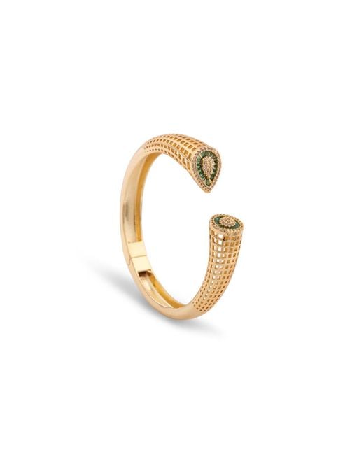 Saachi Metallic Crystal Bangle Metal Bracelet