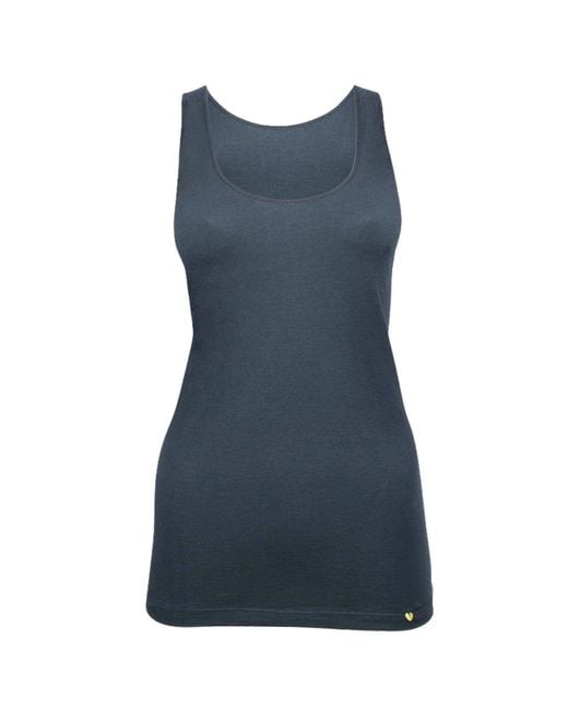 Zd - Zero Defects Blue Juno Tank Top Soy Fiber