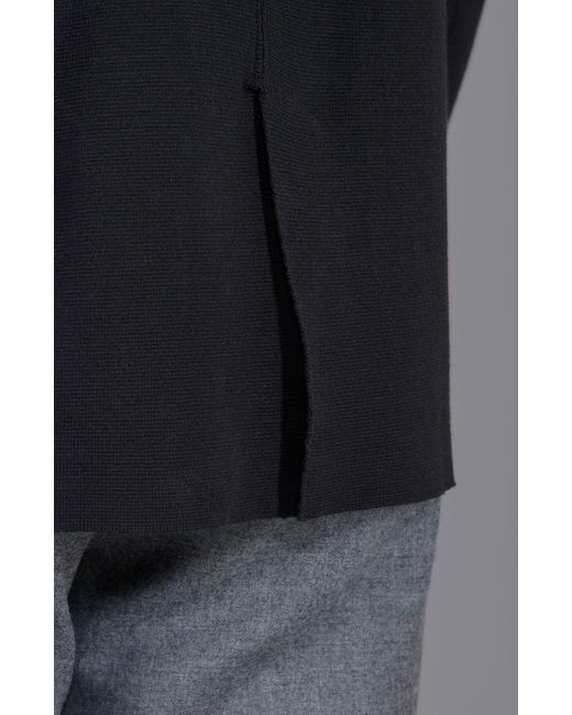 Paul James Knitwear Black Lightweight Cotton Corneliuss Formal Knitted Blazer for men