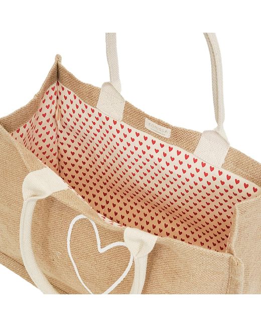 KORISSA Natural Neutrals Jute Canvas Gift Bag