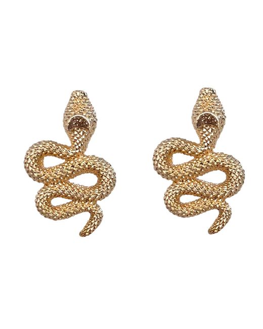 IN CAUDA VENENUM Metallic Manasa Earrings