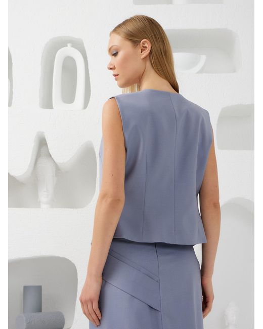 Lumina Eligma Blue Collar-Elle Vest