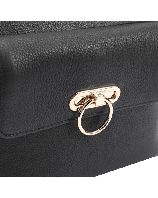 Paul Costelloe Black Navarre Leather Crossbody Bag