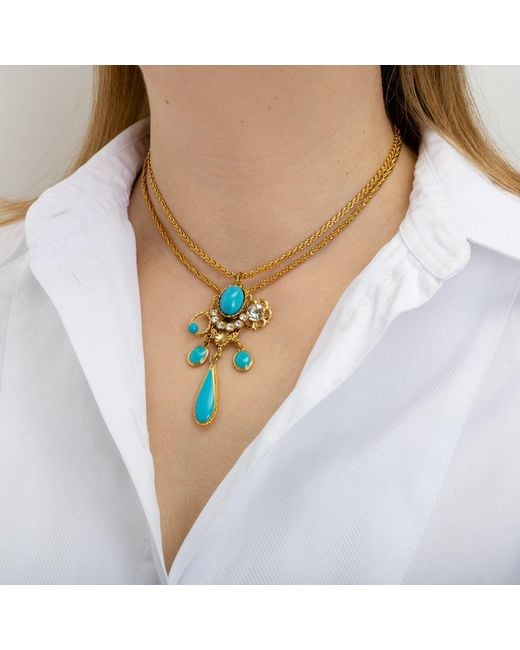 Caramel Vintage Jewellery Metallic Vintage Dream Layered Necklace