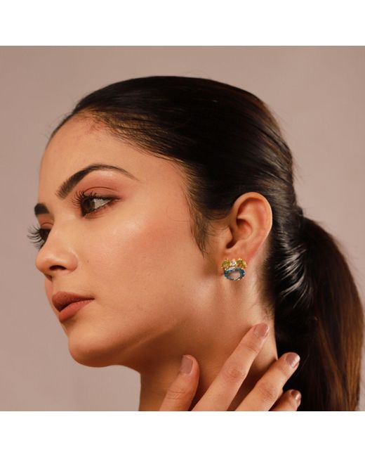 GEM BAZAAR Blue Belle Earrings