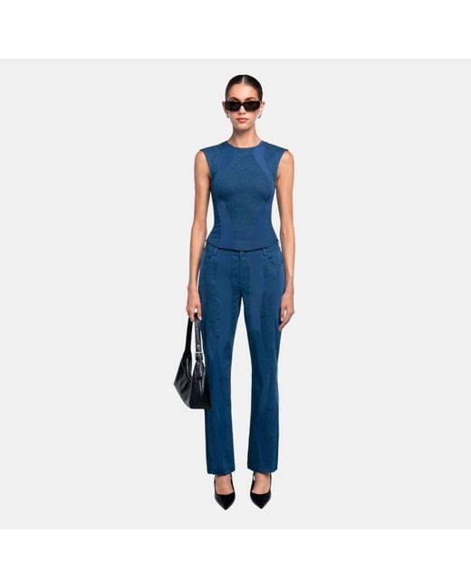OW Collection Blue Kenna Top