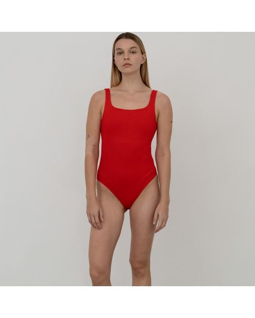The Koozy Red Chani Bodysuit