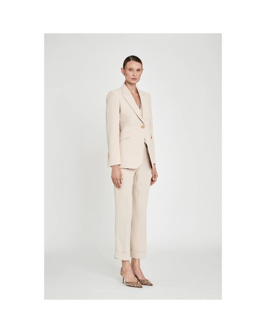 The Extreme Collection Natural Neutrals Atelier Blazer With Single Button