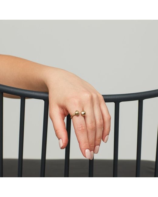 Zeworks Metallic Mini Moon Ring