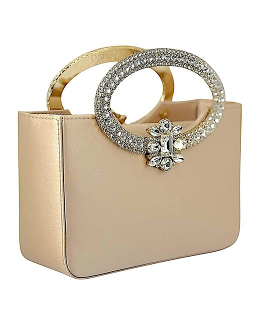 DAMAPREZIOSA Metallic Neutrals Dama Venus Jewel Clutch