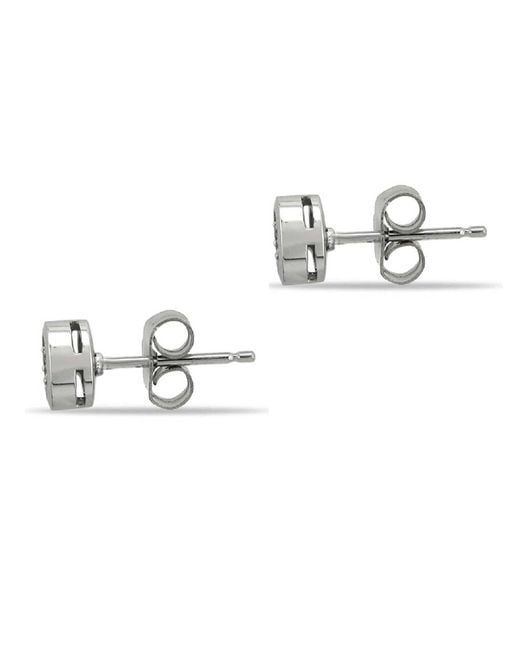 Artisan Metallic Diamond Cluster Stud Earrings