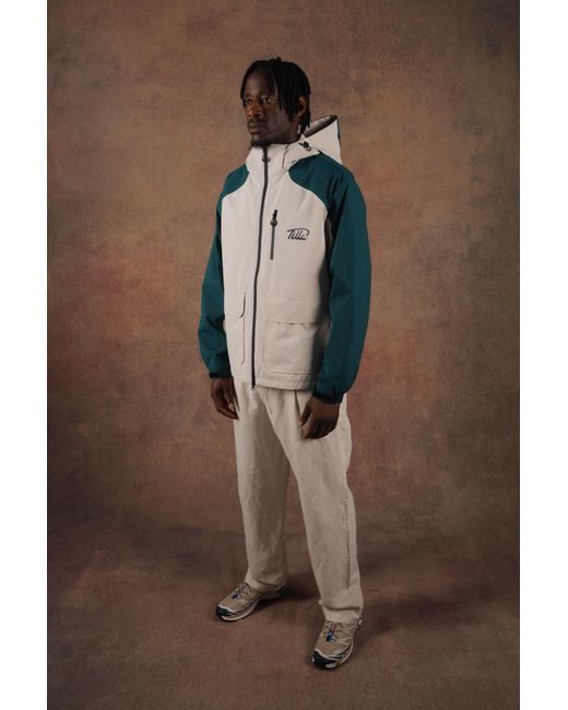 FELLA SWIM Green Panel Tech Jacket for men