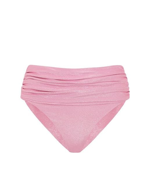 Leyla Maya Ltd Pink Paloma High Waisted Bikini Bottoms