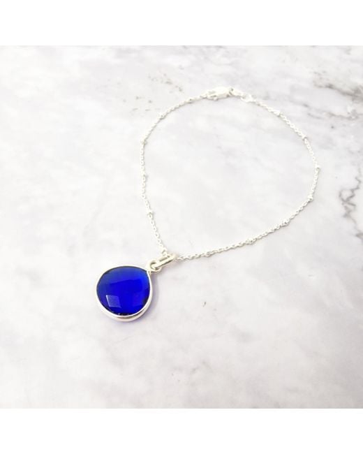 Harfi Blue Shiny Sapphire September Birthstone Bracelet