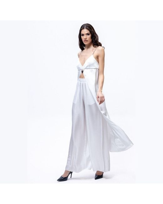 Vazaf White Triangle Top