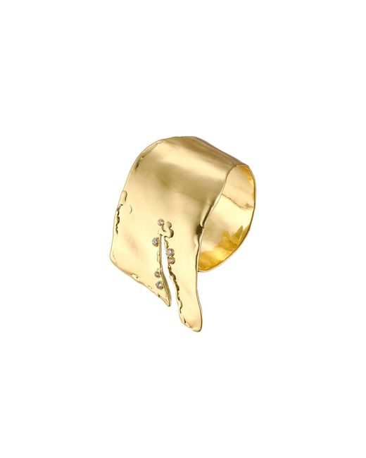 Rare Matters Jewelry Metallic Organic Cuff Bracelet