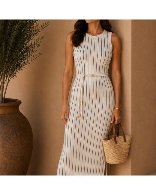 BeltBe White Skinny Wrap Leather Belt