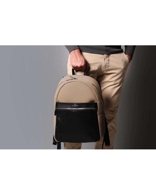 Harber London Black Office Backpack for men
