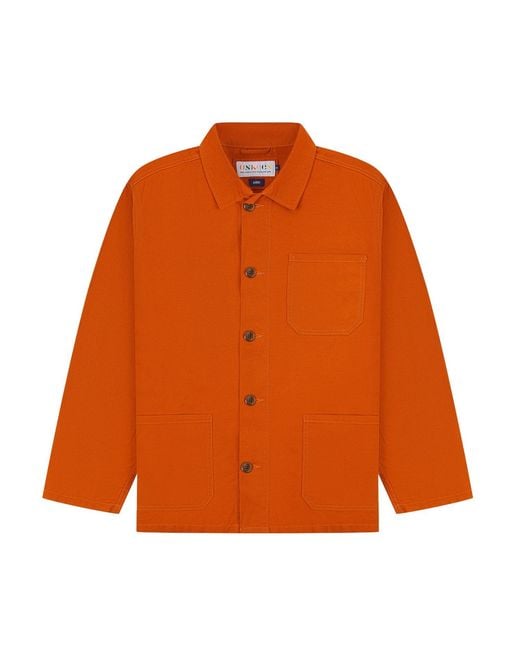 Uskees Orange Overshirt for men