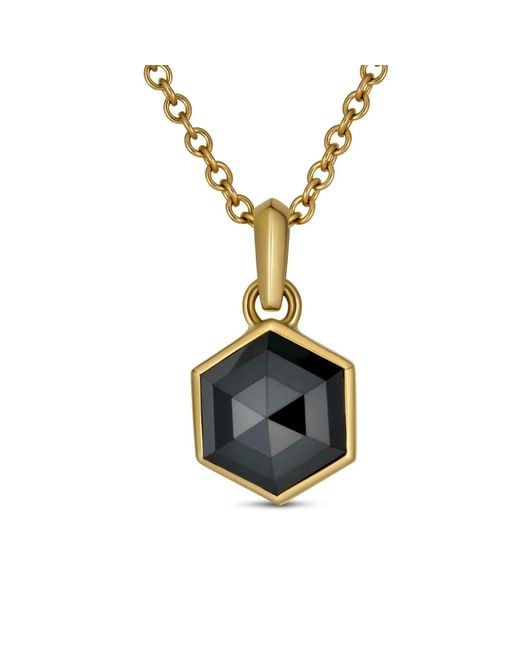 Rahul's Jewels Multicolor Sanctum Hexa Pendant -14 Karat With Genuine Diamond