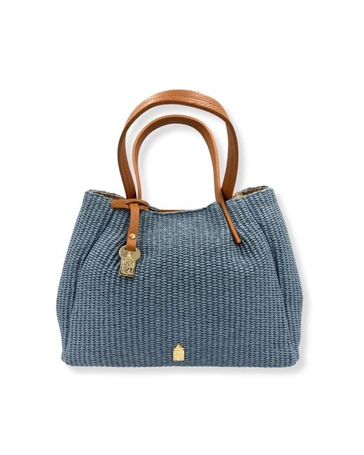 Franchetti Bond Blue Petra Italian Raffia