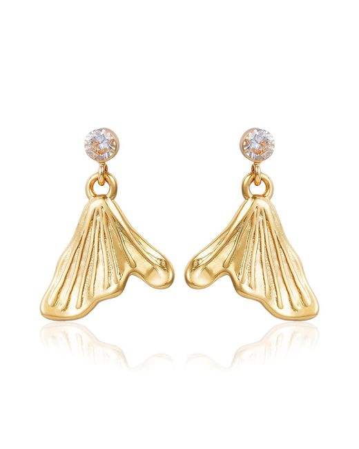 Rare Matters Jewelry Metallic Mini Mermaid Tail Earrings