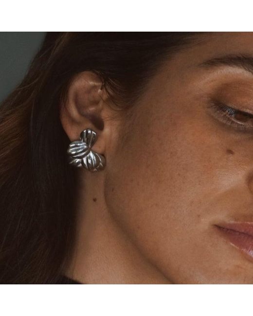 Mickey's Girl Metallic Moon Bloom Waterproof Earrings