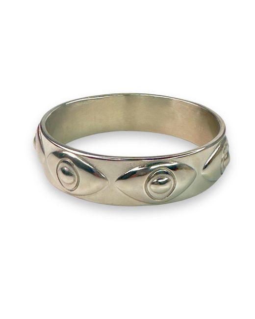 Jagged Halo Jewelry Green Athena Evil Eye Bangle