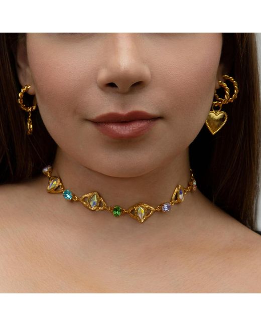 Eyeconic by Samar Ajram Metallic Ayunik Hoop Earrings