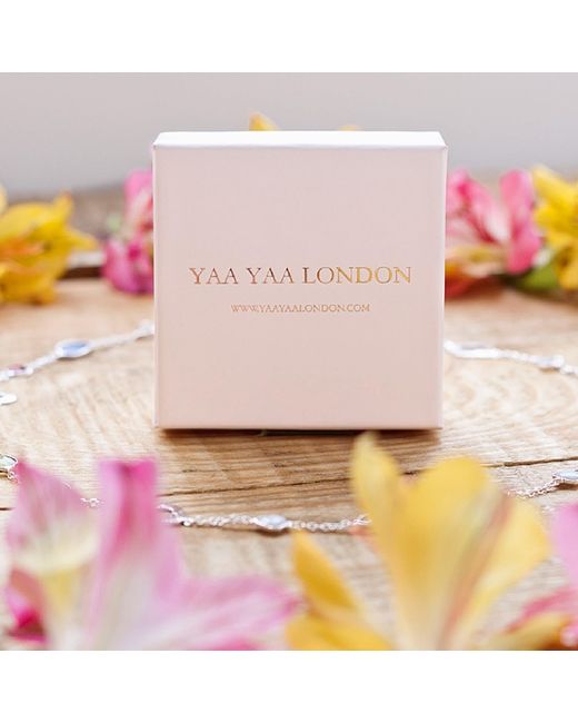 YAA YAA LONDON Blue Sterling Grande Aqua Gemstone Adjustable Ring