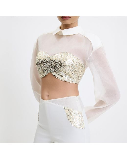 Saint Ones White Lustris Top