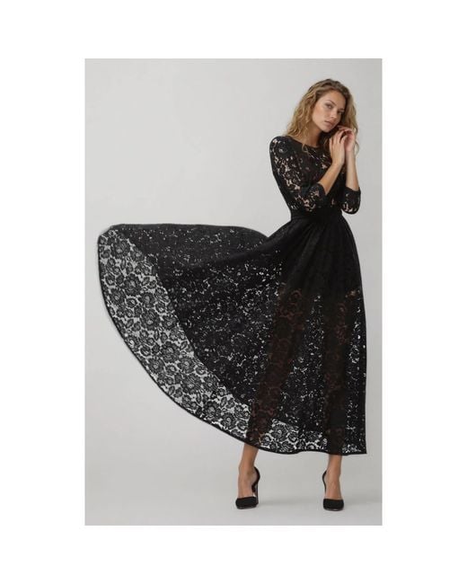 MATSOUR'I Black Lace Dress Viktoria