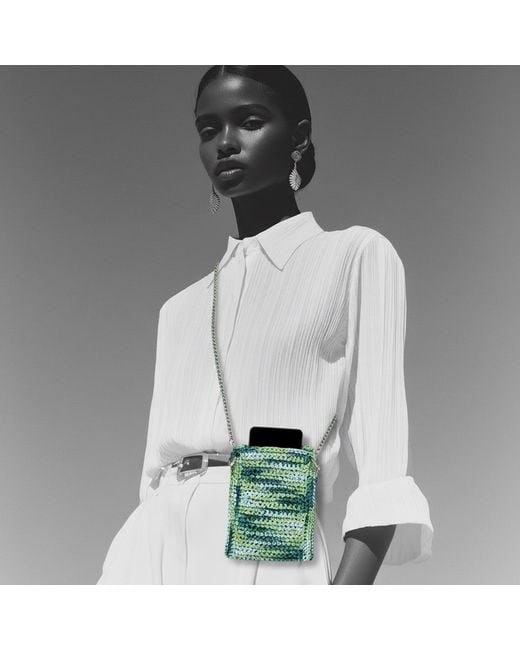 Sibylla Delphica Green Handmade Crochet Phone Case -Lime