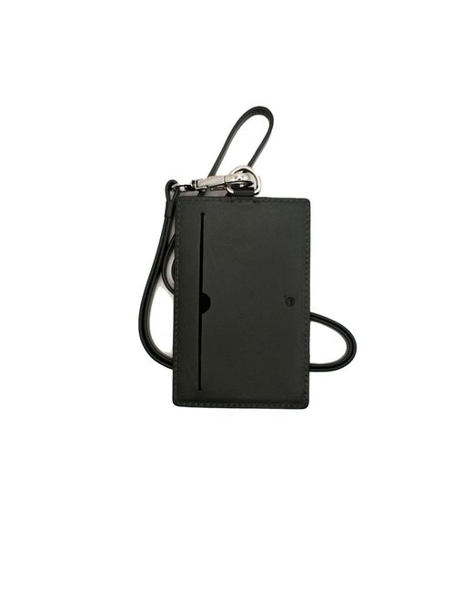godi. Green Handmade Leather Strap Lanyard Cardholder for men