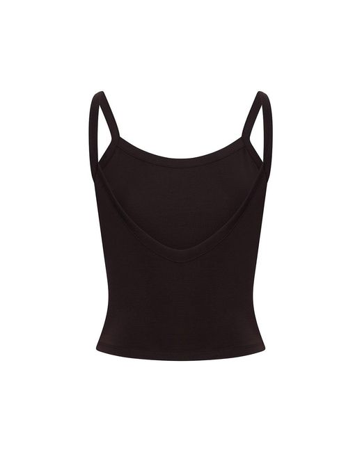 No'design Black Arla Strappy Top